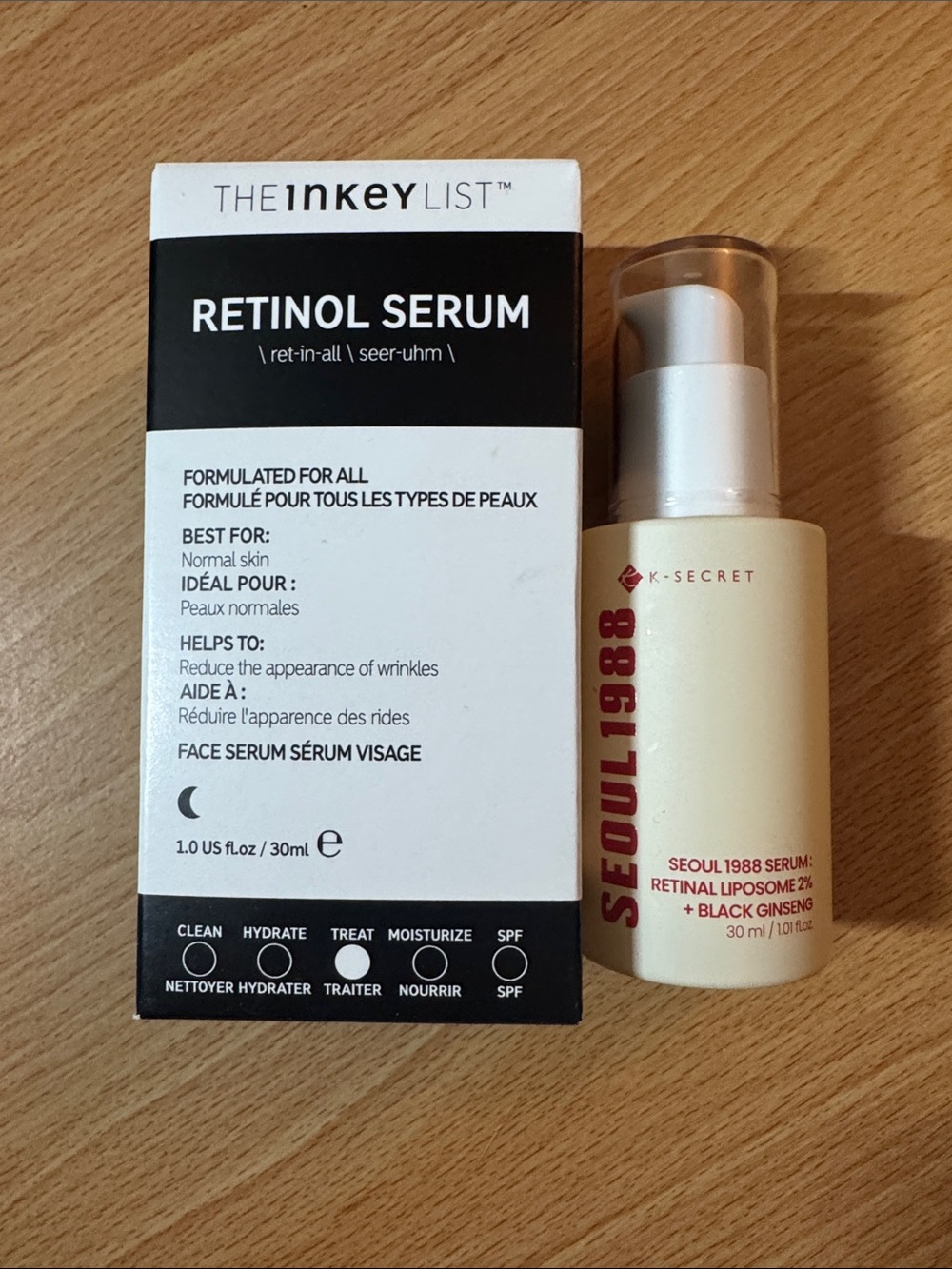 The Inkey List Retinol Serum & Seoul 1988 Retinal